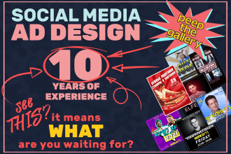 design graphics for ads media posts printed posters anything