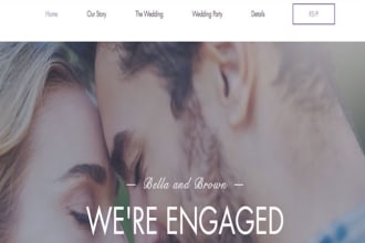 build wix wedding invitation and events website
