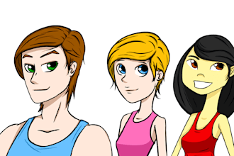 create a cartoon or realistic character for your