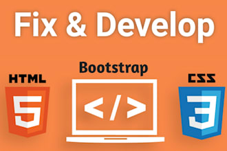 fix HTML, CSS, bootstrap 3,4,5 responsive bug issue