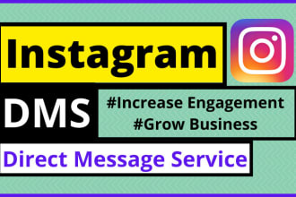 send instagram direct message or dms for grow business