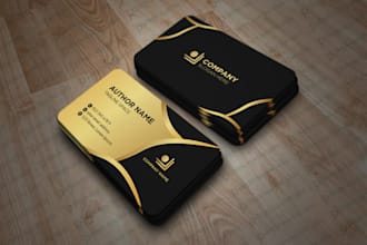 design outstanding and modern business card or visiting card