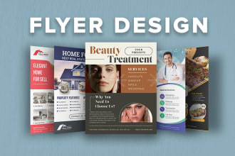 design a professional flyer or brochure for your business
