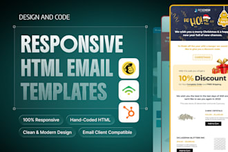 design and code responsive HTML email templates