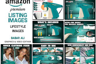 do amazon product listing images, product infographic photos and package design