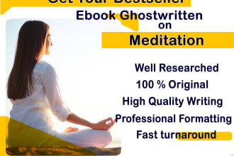 ghostwrite your ebook on meditation and chakras