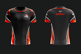 do sublimation minimalist esports gaming jersey design