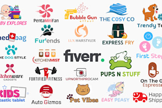 design shopify store, amazon, ecommerce business logo