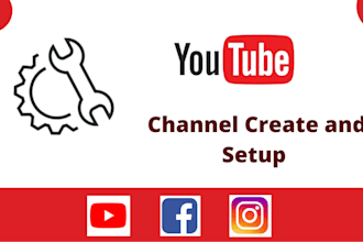 youtube channel create and setup, or channel creation