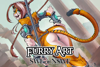 draw a furry art, fursona or anthro, swf or nsfw