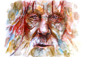 paint watercolor portrait from your photo