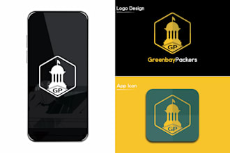 design modern mobile app logo or custom icons and favicon