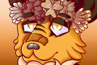 make a furry pfp icon head or bust