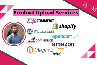upload product items in your woocommerce, shopify, amazon or any online store