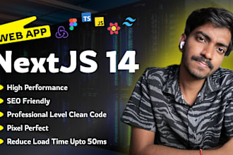 do web app development using nextjs 14
