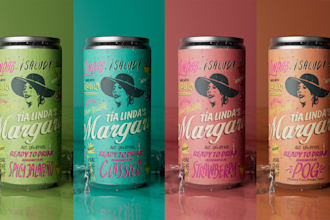 create 3d photorealistic soft drink can renders