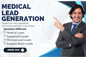 provide medical equipments lead generation