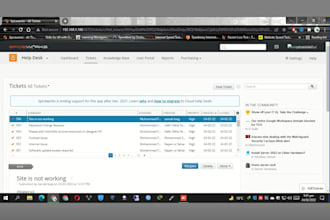 setup spiceworks on premises ticketing system for you