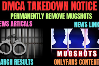 permanently remove mugshot cases,news artical,delete negative links from google