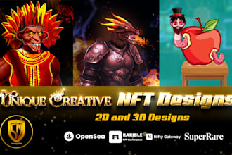 design unique realistic nft collections