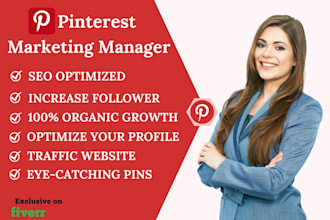 be your pinterest marketing manager and content creator