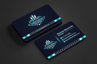 do professional, luxury, minimal business card design