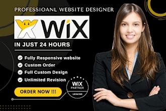 design,develop or redesign wix website,business website or wix ecommerce website