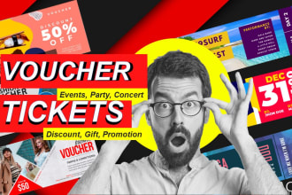 design voucher and tickets
