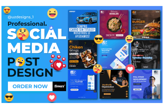 create social media posts design facebook instagram story ig fb promotion ads