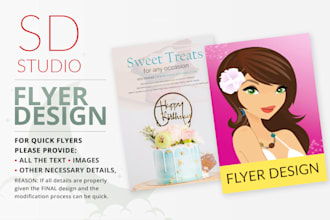 design a professional, high quality business flyer