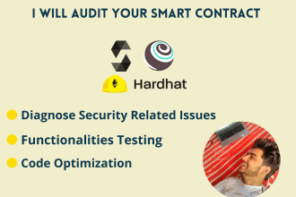 do security and performance audits on your smart contract