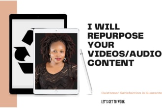 repurpose your videos and audios contents