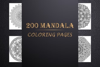 give you 200 mandala coloring pages