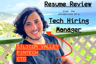 review your tech resume as a silicon valley fintech cto