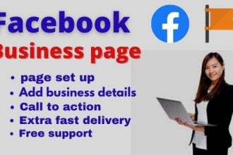 set up create and design attractive facebook business page