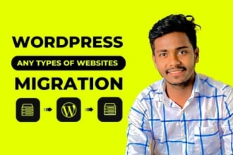 backup, migrate, transfer any wordpress website in 5 hour