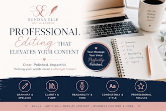 edit your content for grammar, clarity, and readability