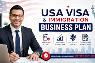 draft a USA visa or immigration business plan