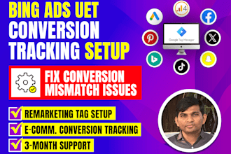 microsoft bing ads uet tag and conversion goal setup with google tag manager