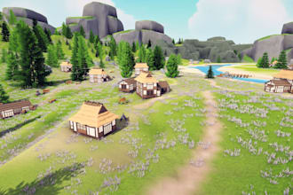 build a 3d metaverse game environment in unity 3d
