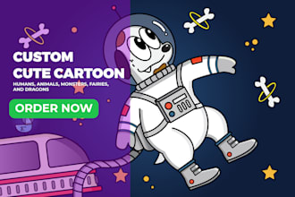 draw cute cartoon illustrations for children