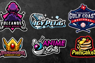 design gaming logo, esports, or sports