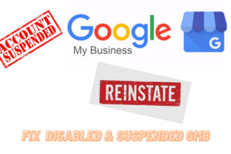 reinstate and fix suspended google my business profile