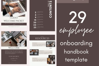 design an employee welcome packet or employee onboarding