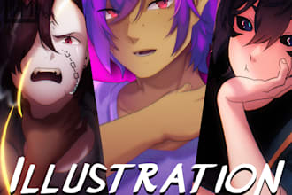 create custom non ai anime styled oc art