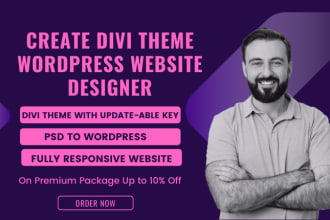 create a responsive wordpress website with divi theme builder