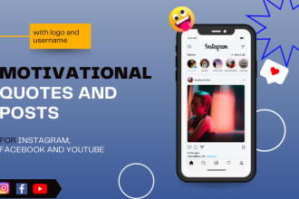 design motivational quotes for social media, instagram