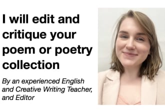 be your poetry editor and critique your poetry collection