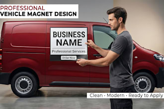 design professional vehicle magnet signs for car van truck