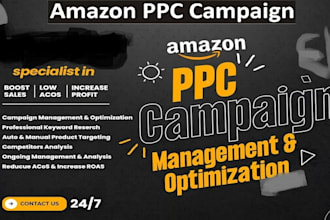 setup your ppc campaigns on amazon, ebay, walmart